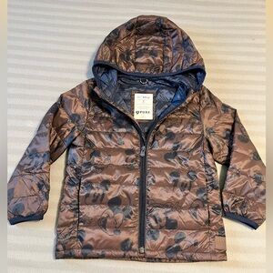 Disney Brown Mickey Mouse Puffer Jacket